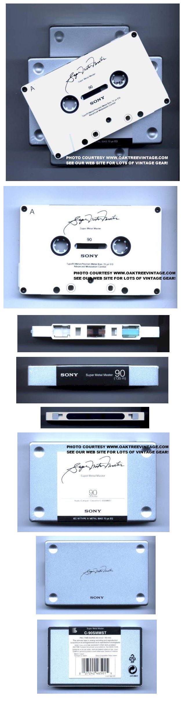 Sony Metal Master Super Audio Metal Cassette Tapes for sale. NOS