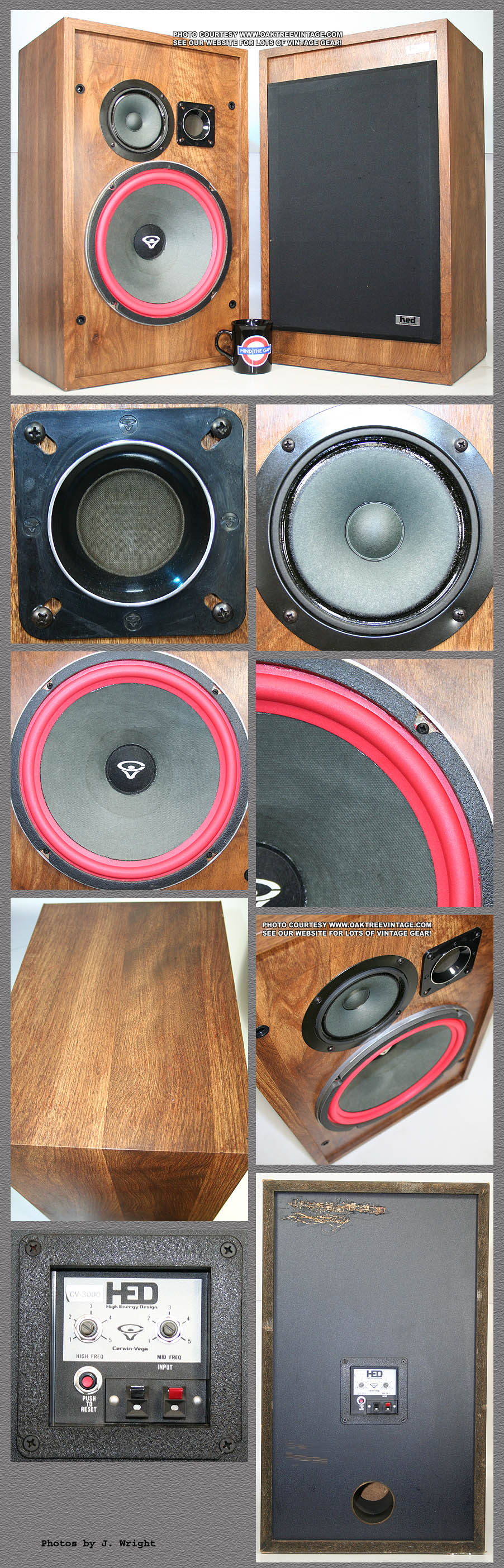 cerwin vega d3 replacement woofer