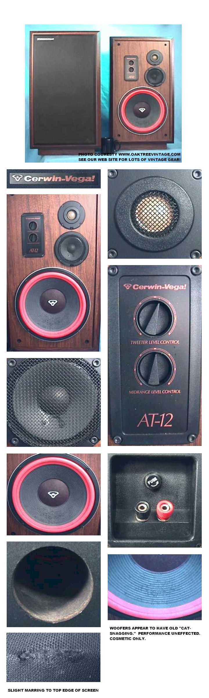 cerwin vega d3 replacement woofer