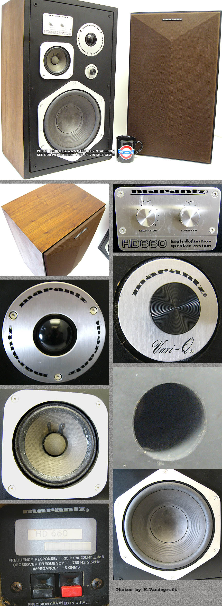 Used Vintage stereo replacement speaker parts