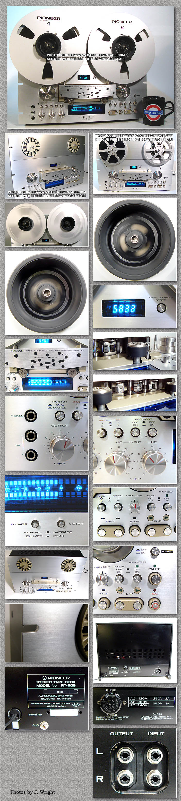 Pioneer RT-909 / RT-901 Replacement parts / Spares.