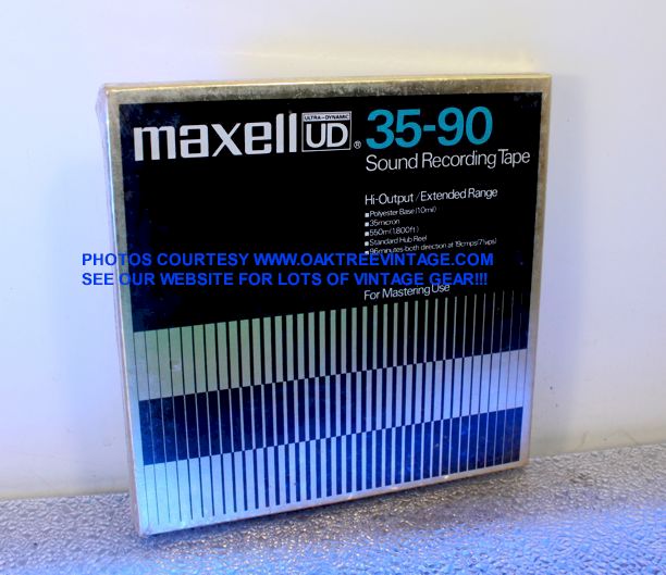 Lot of 3 - Maxell UD 35-90 Sound Recording Reel to Reel Tape in Boxes 7”