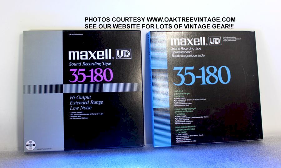 Maxell 35-180 Metal Tape Reel - Set of 6 - 10 x 1/4