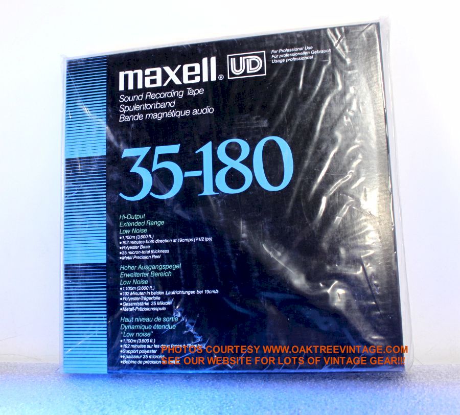 Lot of 3 Maxell XLI 35-180B Hi Output 10 Reel to Reel Tape Metal Precision