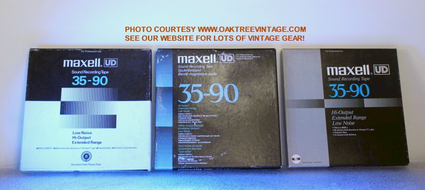 Lot of 3 Maxell XLI 35-180B Hi Output 10 Reel to Reel Tape Metal Precision