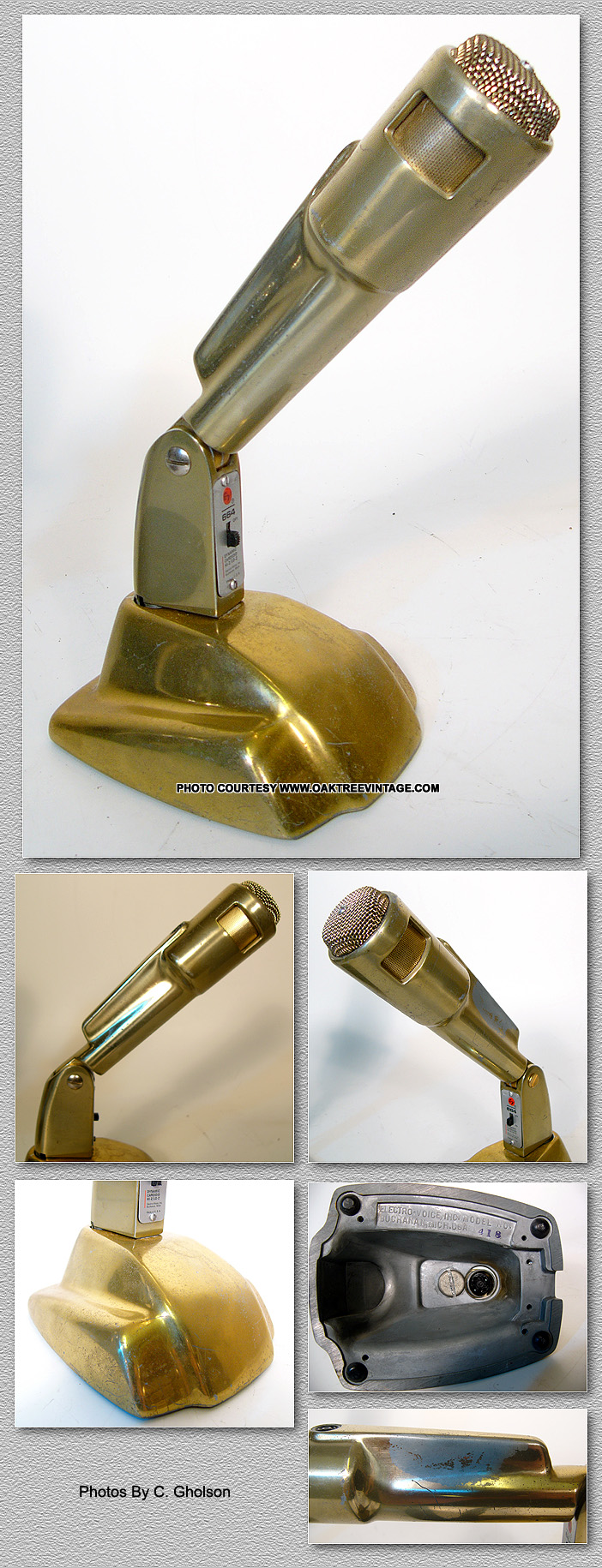 Vintage & Used Microphones for sale 1950's, 1960's, 1970's & 1980's.