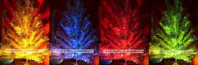 Aluminum Christmas Trees - lit