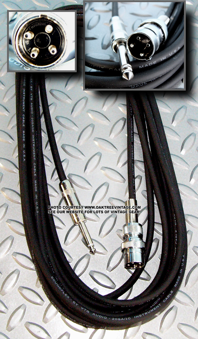 Vintage Microphone Cables Cable Leads Cords Wires